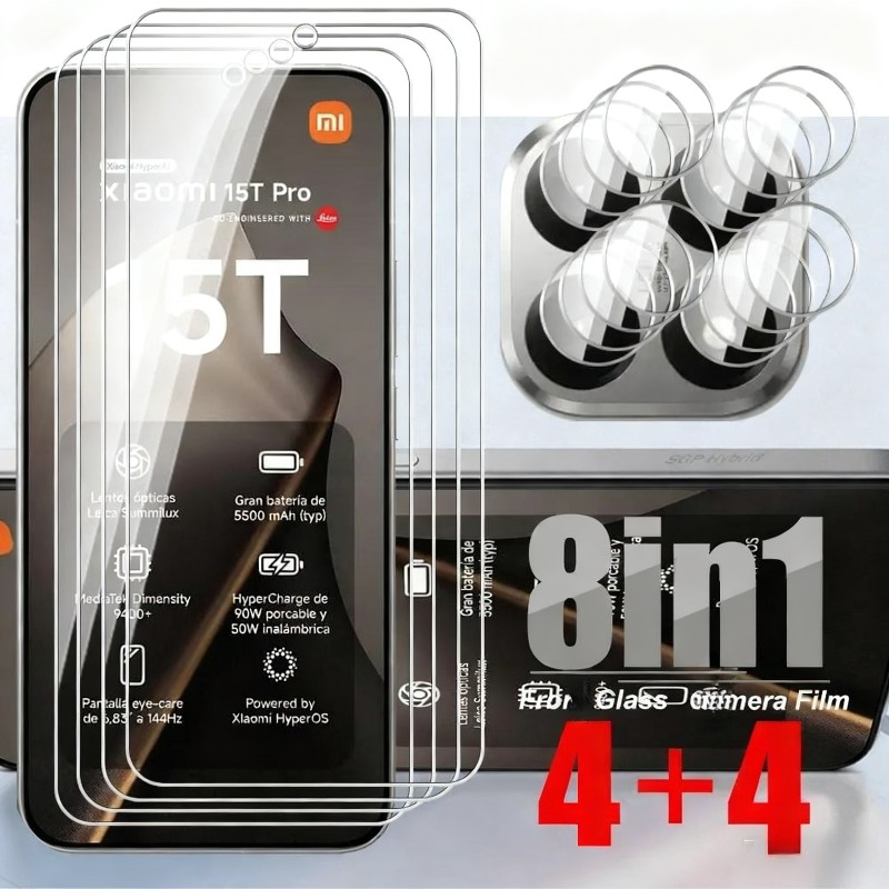 Photography Xiaomi 15 - 8 في 1 الزجاج المقسى ل