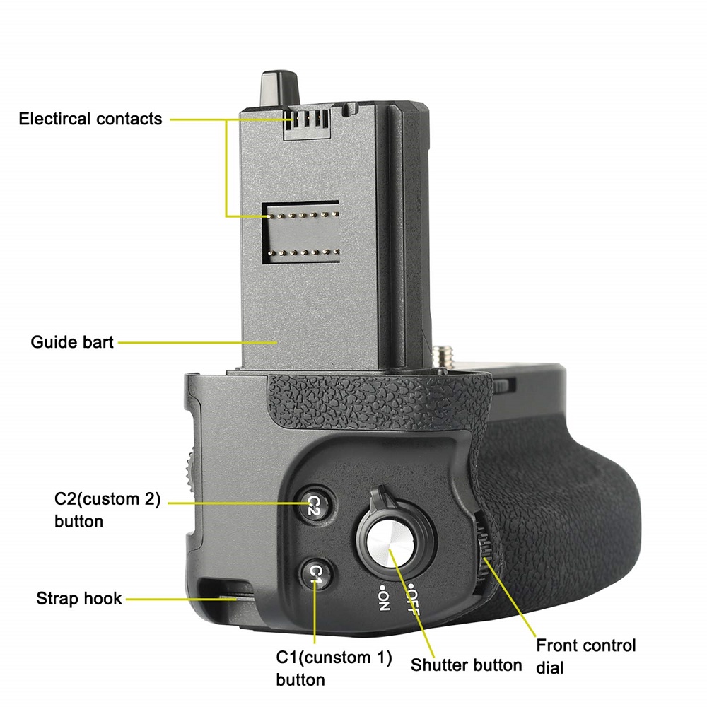 Meike MK-A7R IV Pro قبضة بطاري - مراجعة Camera Battery Grip وسعره