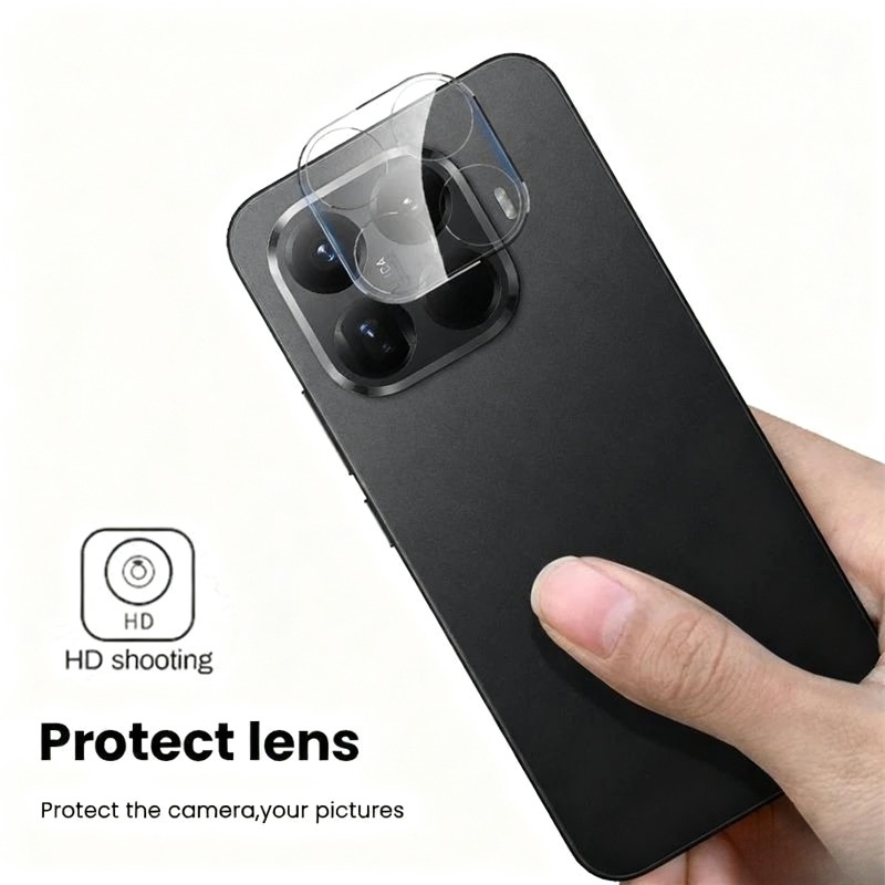 قطعتان من حافظة العدسة الشفافة - مراجعة Photography Xiaomi 15 وسعره